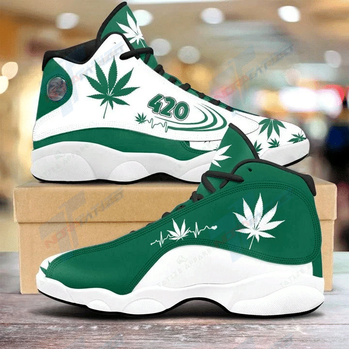 Ideafootwear Weed AJ13 Sneakers Shoes For Men And Women 17