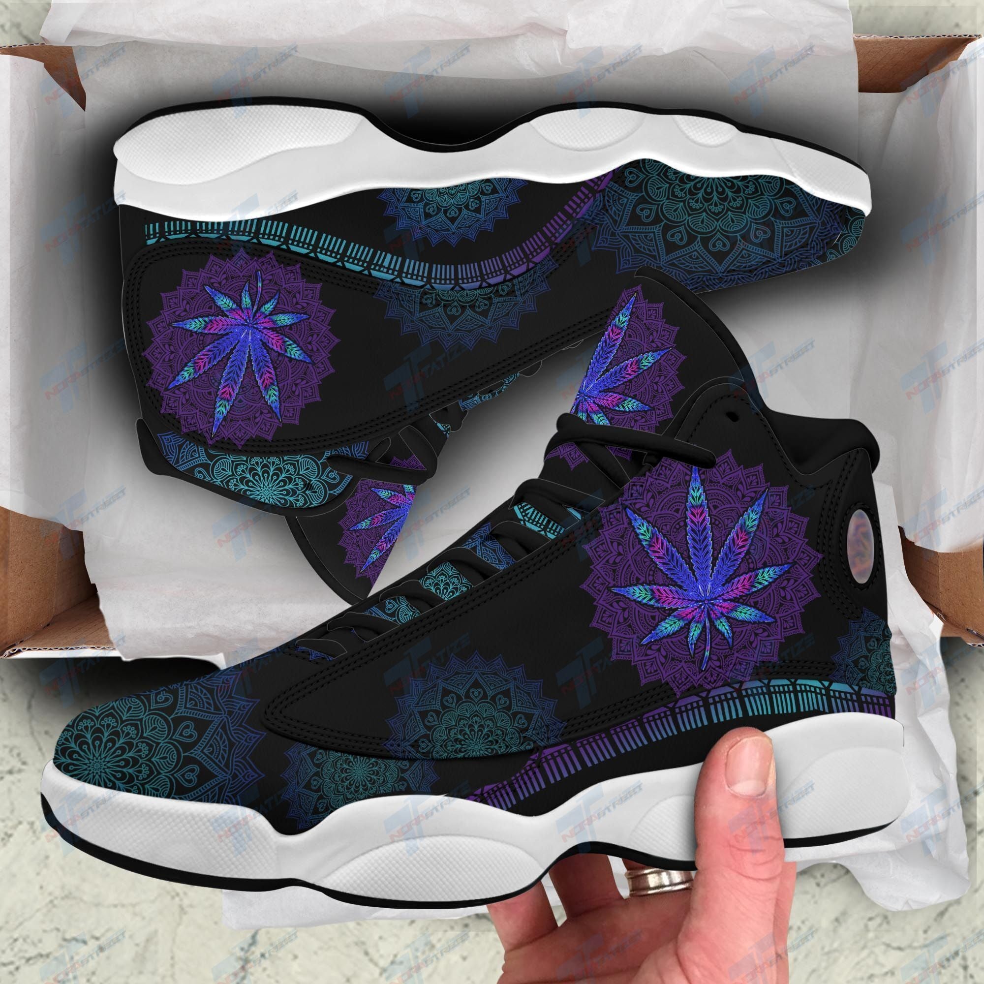 Ideafootwear Weed AJ13 Sneakers Shoes For Men And Women 12