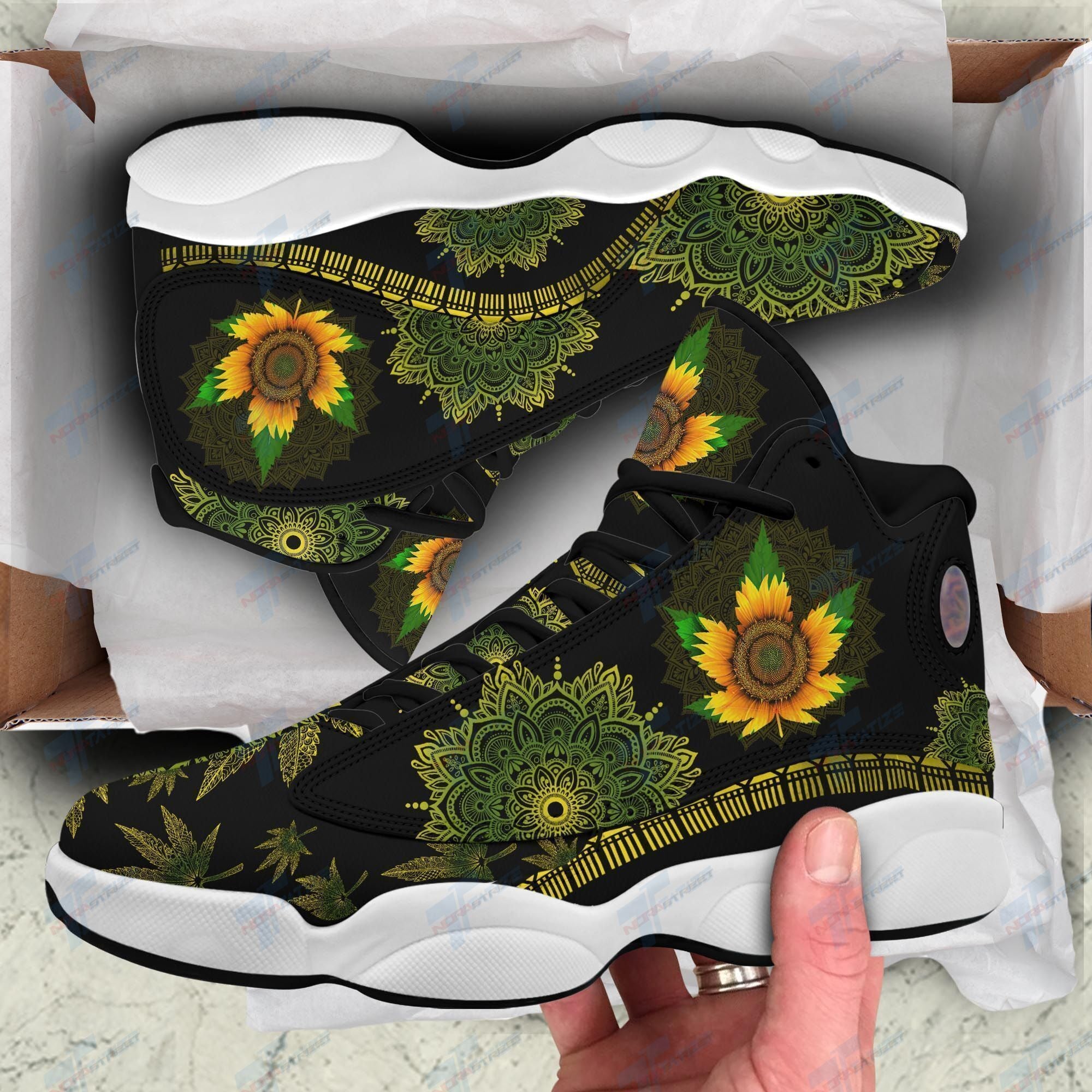 Ideafootwear Weed AJ13 Sneakers Shoes For Men And Women 10