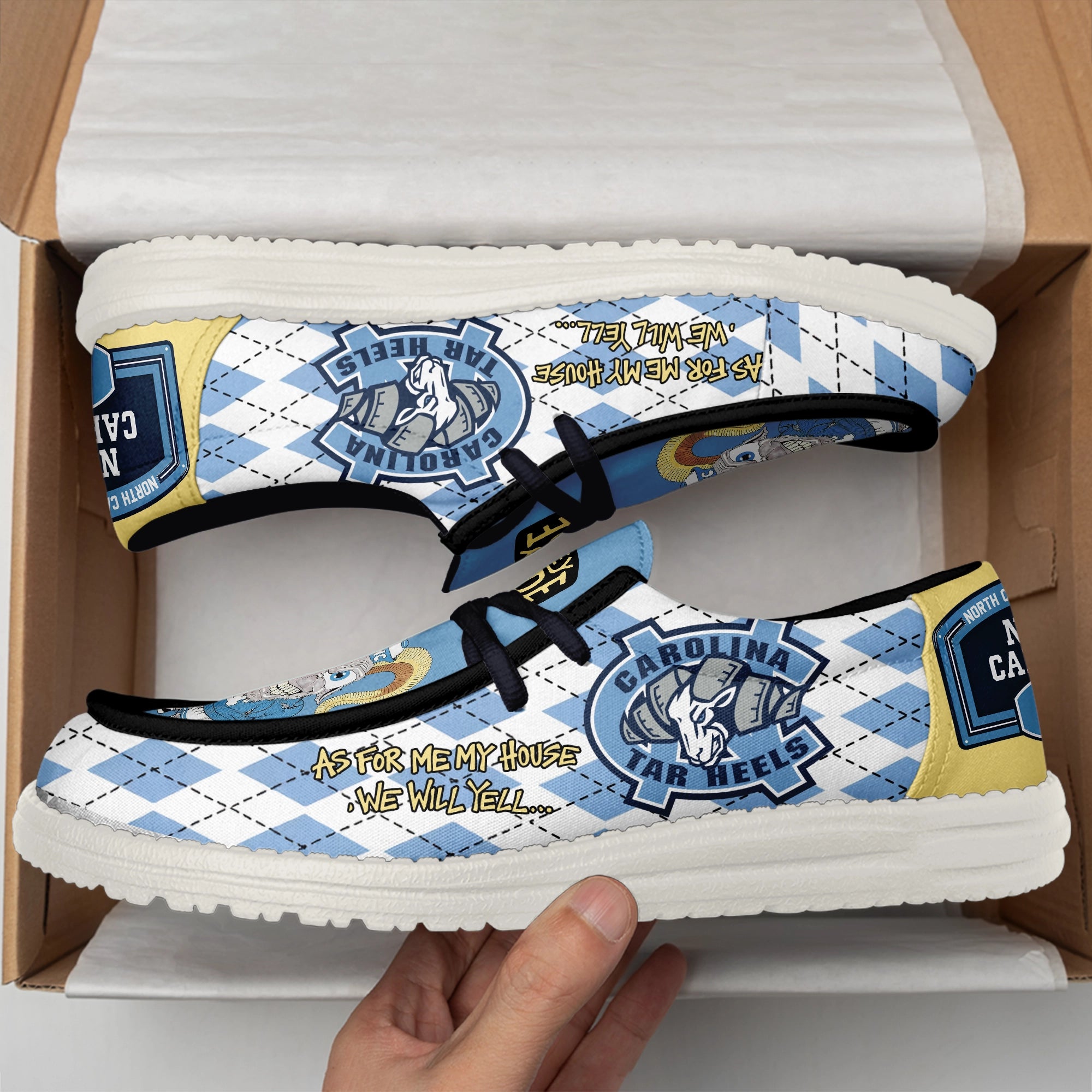 IdeaFootwear North Carolina Tar Heels Hey Dude Shoes For Men And Women