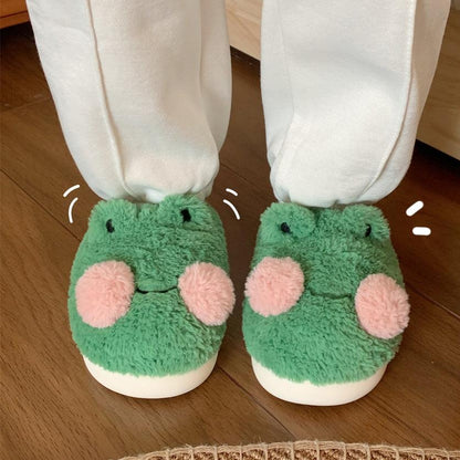 Frog Tiger Orange Slippers