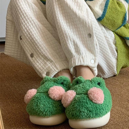 Frog Tiger Orange Slippers